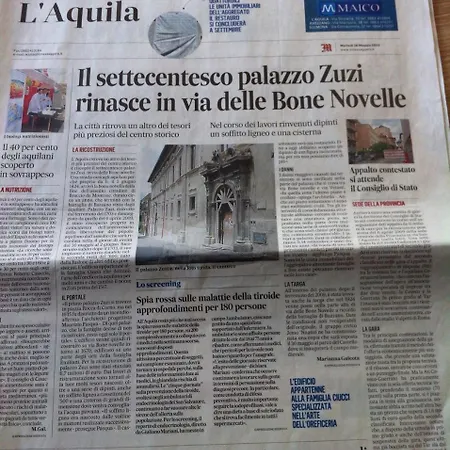 Palazzo Zuzi Nel Cuore Della * LʼAquila